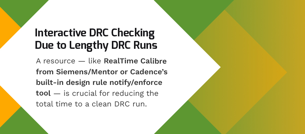Interactive DRC Checking Due to Lengthy DRC Runs